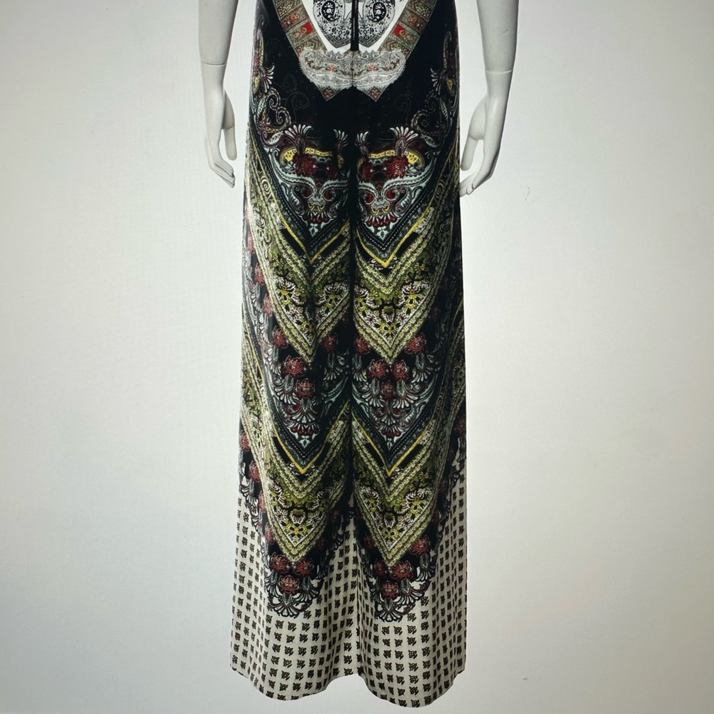 Alice + Olivia Green Black Asymmetrical Pants